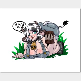 Moo Moo Milk Girl Posters and Art